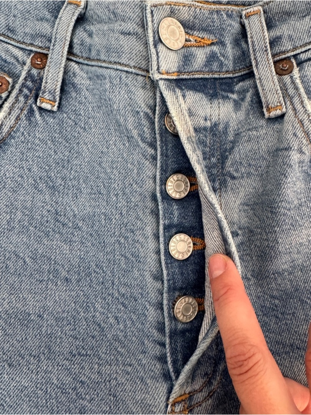 AGOLDE Riley High Rise Straight Crop Jeans 25 - Picture 7 of 14